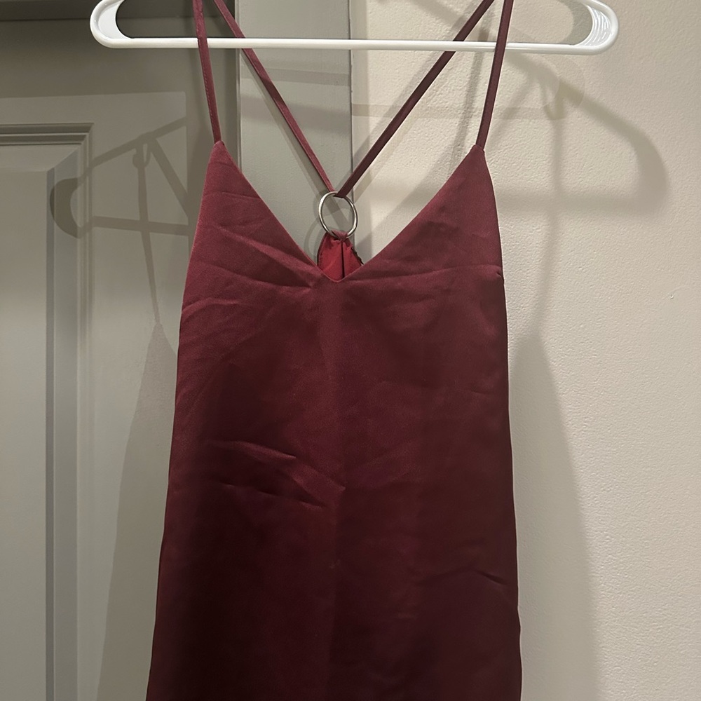 Elegant Burgundy Slip top